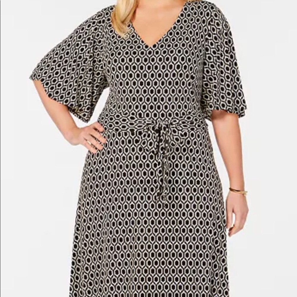 Butterfly sleeve dress